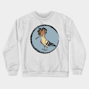 Artwork of an Eurasian Hoopoe Bird II Crewneck Sweatshirt